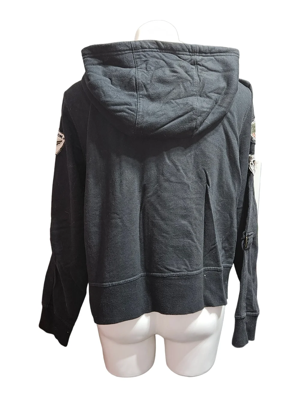Harley-Davidson Black Zip-Up Sweatshirt - Picture 2 of 5
